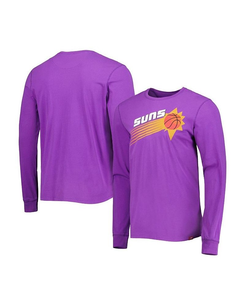 Men's Purple Phoenix Suns Hardwood Classics Mohave Elevated Long Sleeve T-shirt $25.80 T-Shirts