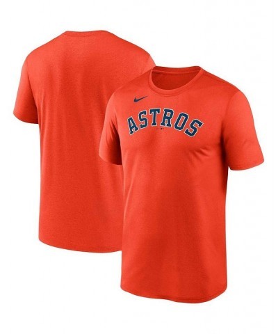 Men's Orange Houston Astros Wordmark Legend Performance Big and Tall T-shirt $25.00 T-Shirts