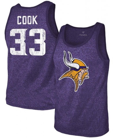 Men's Dalvin Cook Purple Minnesota Vikings Name Number Tri-Blend Tank Top $24.50 T-Shirts