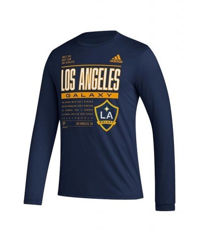 Men's Navy LA Galaxy Club DNA Long Sleeve T-shirt $25.99 T-Shirts