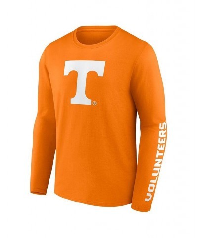 Men's Branded Tennessee Orange Tennessee Volunteers Double Time 2-Hit Long Sleeve T-shirt $23.84 T-Shirts