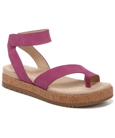 Divina Ankle Strap Sandals Purple $45.60 Shoes