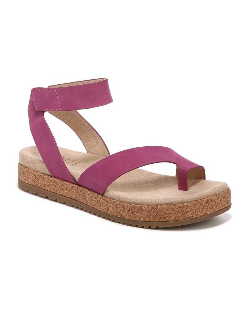 Divina Ankle Strap Sandals Purple $45.60 Shoes