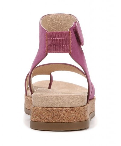 Divina Ankle Strap Sandals Purple $45.60 Shoes