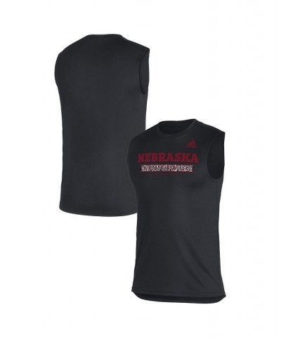 Men's Black Nebraska Huskers Sideline Football Locker Creator AEROREADY Sleeveless T-shirt $22.50 T-Shirts