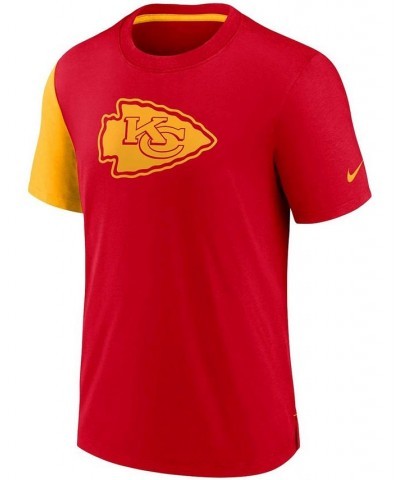 Men's Red and Gold Kansas City Chiefs Pop Performance T-shirt $20.39 T-Shirts