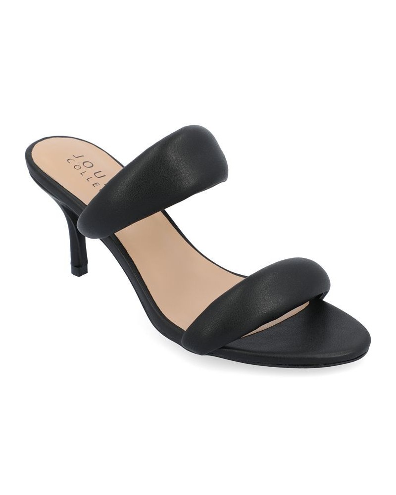 Women's Mellody Puff Heels Black $50.34 Shoes