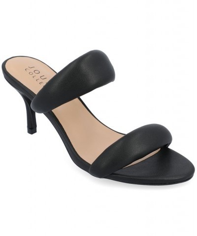 Women's Mellody Puff Heels Black $50.34 Shoes