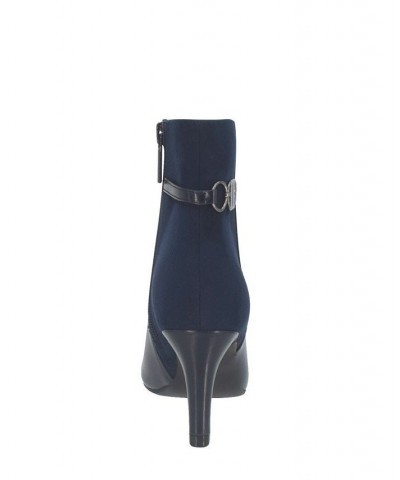 Women's Neena Ankle Bootie with Memory Foam Blue $36.90 Shoes