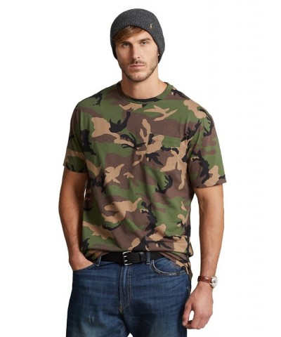 Men's Big & Tall Camo Pocket T-Shirt Green $38.23 T-Shirts