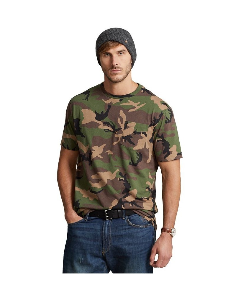 Men's Big & Tall Camo Pocket T-Shirt Green $38.23 T-Shirts