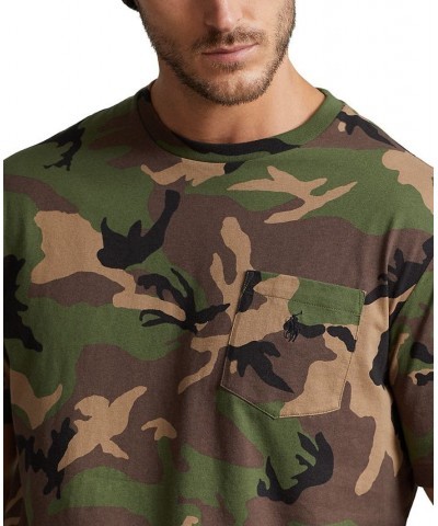 Men's Big & Tall Camo Pocket T-Shirt Green $38.23 T-Shirts