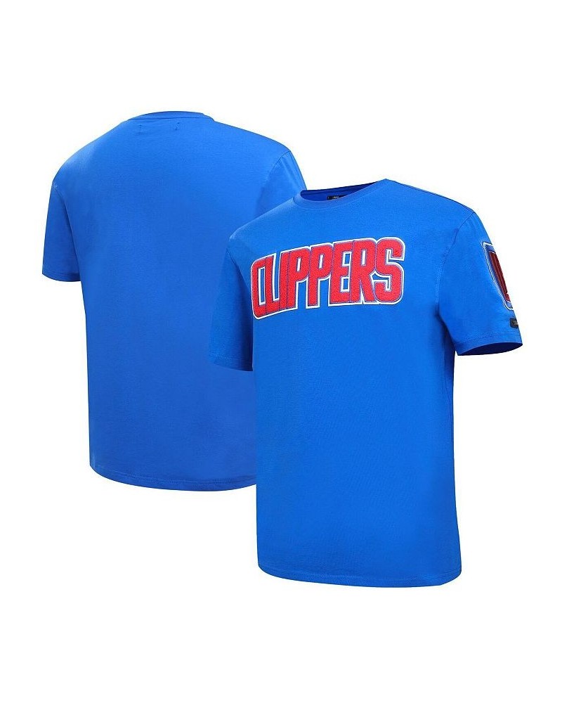 Men's Royal LA Clippers Chenille T-shirt $35.09 T-Shirts