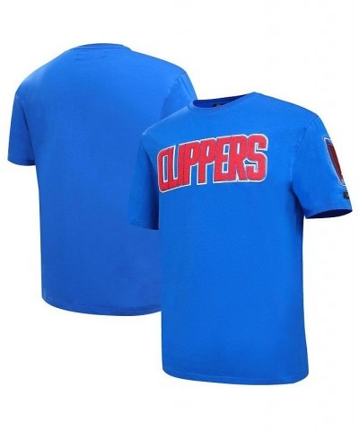 Men's Royal LA Clippers Chenille T-shirt $35.09 T-Shirts