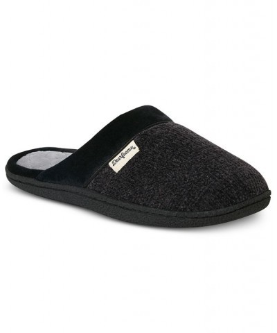 Women's Samantha Chenille Closed Toe Scuff Slippers Black $22.08 Shoes