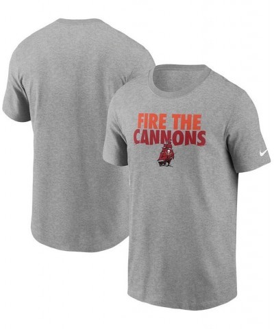 Men's Heathered Gray Tampa Bay Buccaneers Hometown Collection Cannons T-shirt $13.76 T-Shirts