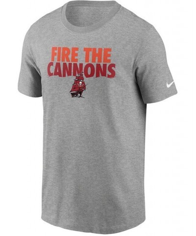 Men's Heathered Gray Tampa Bay Buccaneers Hometown Collection Cannons T-shirt $13.76 T-Shirts