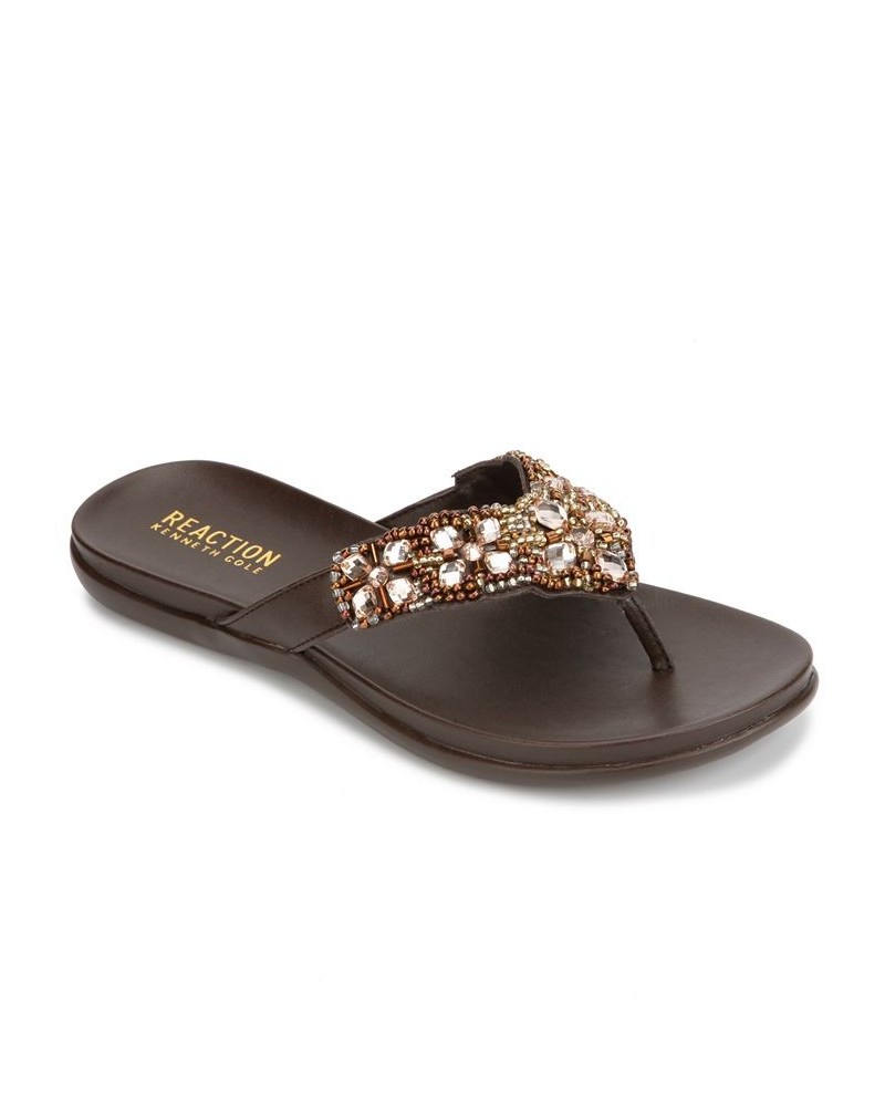 Women's Glamathon Flat Sandals PD03 $37.13 Shoes