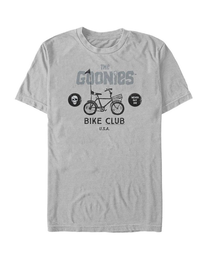 Men's The Goonies 1985 Goonies Bike Club Short Sleeve T-shirt Silver $14.00 T-Shirts