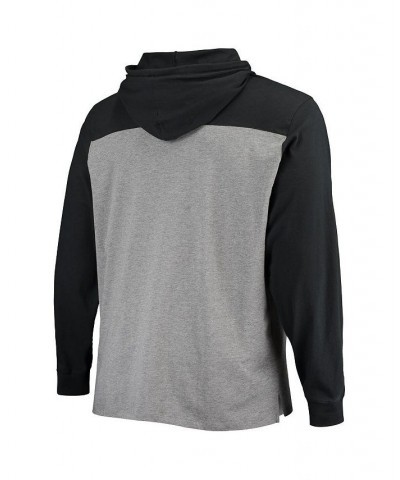 Men's Heathered Gray, Black Las Vegas Raiders Franklin Wooster Long Sleeve Hoodie T-shirt $26.51 T-Shirts