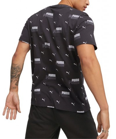 Men's Allover Logo-Print Short-Sleeve T-Shirt Black $20.00 T-Shirts