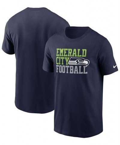 Men's College Navy Seattle Seahawks Hometown Collection Emerald City T-Shirt $13.76 T-Shirts