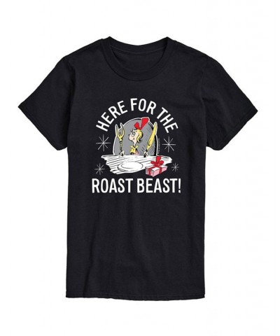 Men's Dr. Seuss The Grinch Roast Beast Graphic T-shirt Black $20.99 T-Shirts