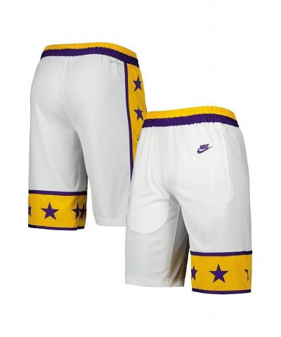 Men's White LSU Tigers Limited Retro Performance Shorts $38.24 Shorts