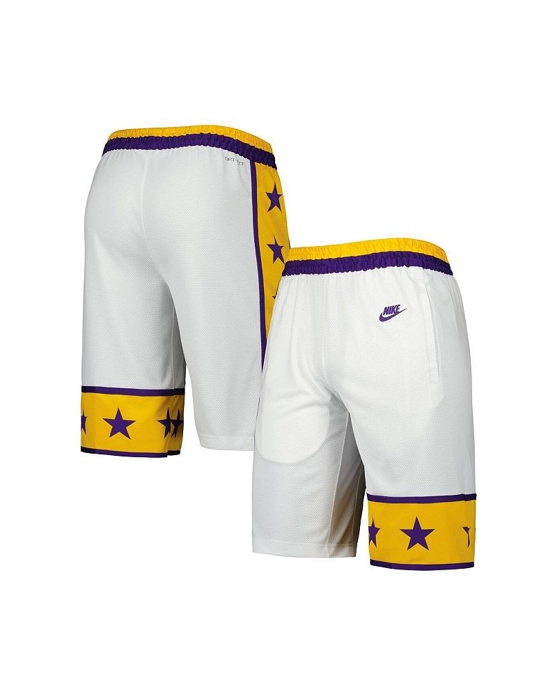 Men's White LSU Tigers Limited Retro Performance Shorts $38.24 Shorts