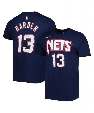 Men's James Harden Navy Brooklyn Nets 2021/22 City Edition Name and Number T-shirt $16.92 T-Shirts