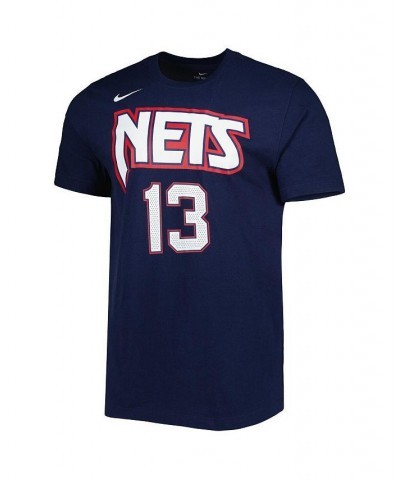 Men's James Harden Navy Brooklyn Nets 2021/22 City Edition Name and Number T-shirt $16.92 T-Shirts