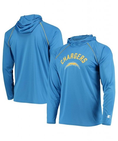 Men's Powder Blue Los Angeles Chargers Raglan Long Sleeve Hoodie T-shirt $30.55 T-Shirts