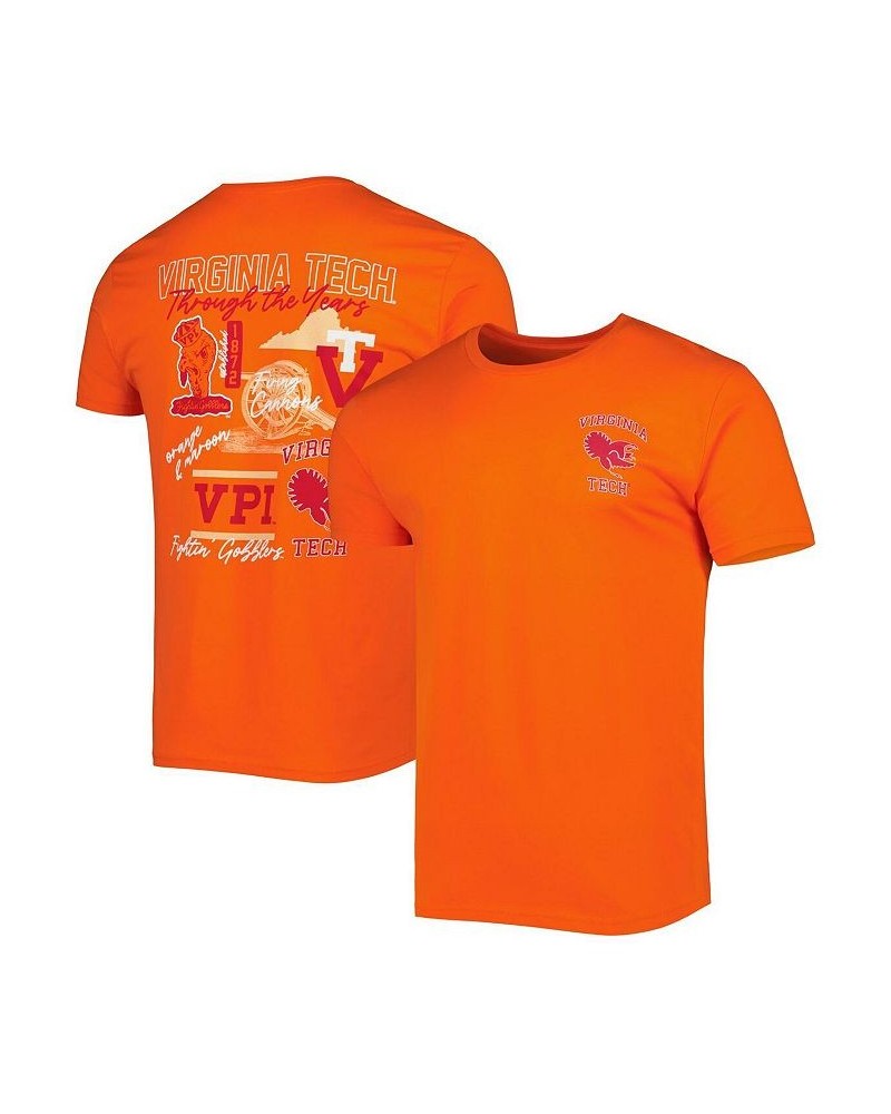 Men's Orange Virginia Tech Hokies Vintage-Like Through the Years 2-Hit T-shirt $26.09 T-Shirts