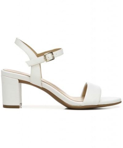 Bristol Ankle Strap Sandals White Faux Leather $45.78 Shoes