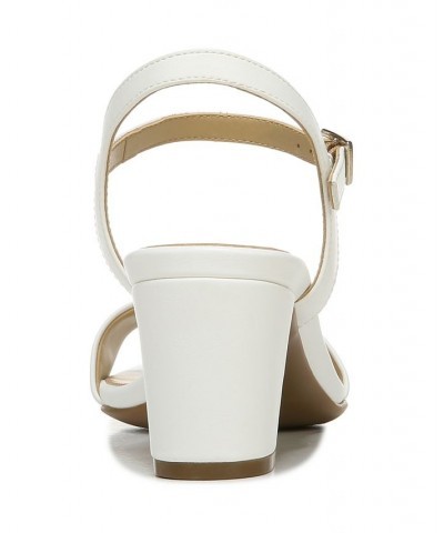 Bristol Ankle Strap Sandals White Faux Leather $45.78 Shoes