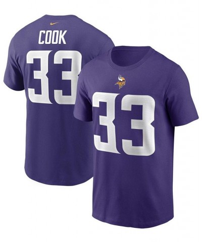 Men's Dalvin Cook Purple Minnesota Vikings Name and Number T-shirt $26.54 T-Shirts