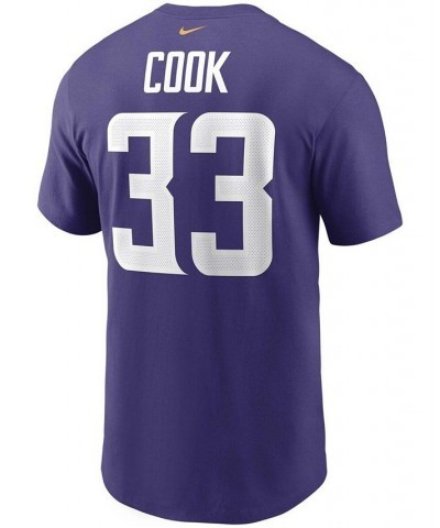 Men's Dalvin Cook Purple Minnesota Vikings Name and Number T-shirt $26.54 T-Shirts