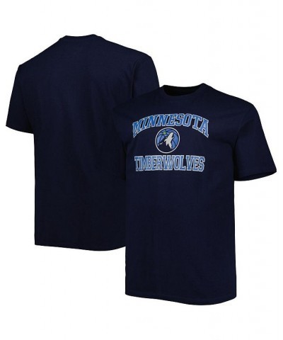 Men's Navy Minnesota Timberwolves Big and Tall Heart and Soul T-shirt $20.50 T-Shirts