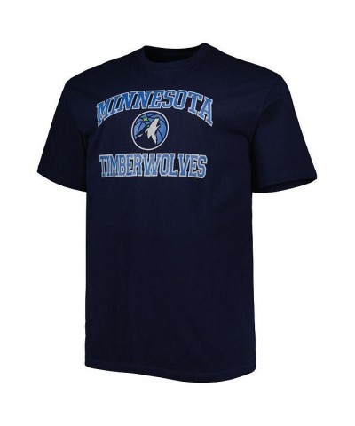 Men's Navy Minnesota Timberwolves Big and Tall Heart and Soul T-shirt $20.50 T-Shirts