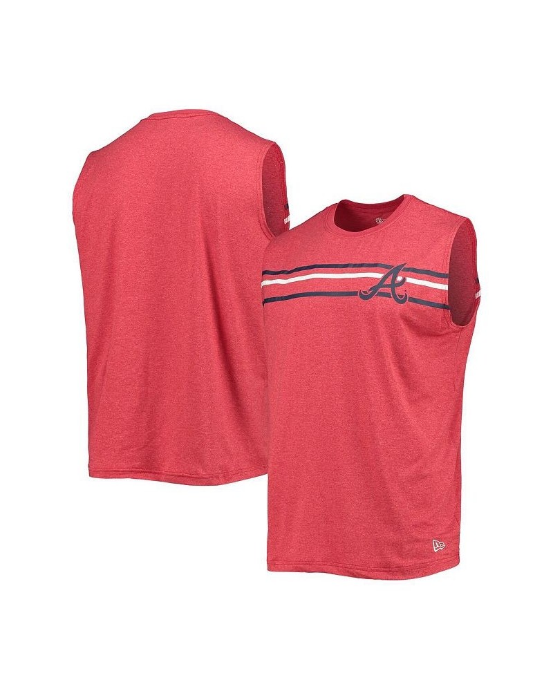 Men's Red Atlanta Braves Muscle Tank Top $18.90 T-Shirts