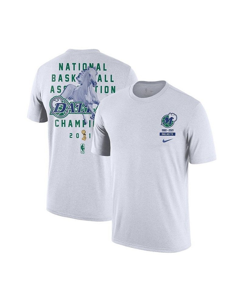 Men's White Dallas Mavericks 2021/22 City Edition Courtside Heavyweight Moments Story T-shirt $20.00 T-Shirts