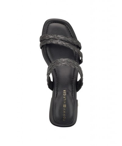 Women's Olise Flat Slip-on Dress Sandals Black $38.71 Shoes