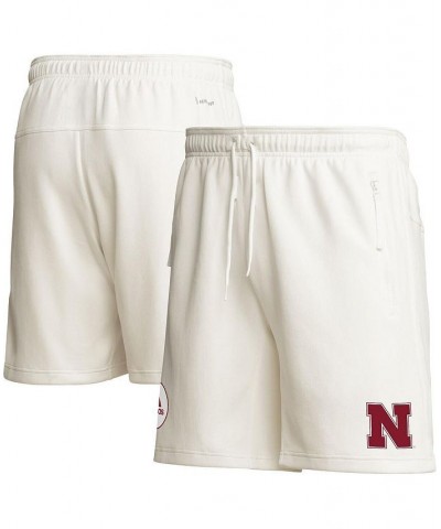 Men's Cream Nebraska Huskers Zero Dye AEROREADY Shorts $41.65 Shorts