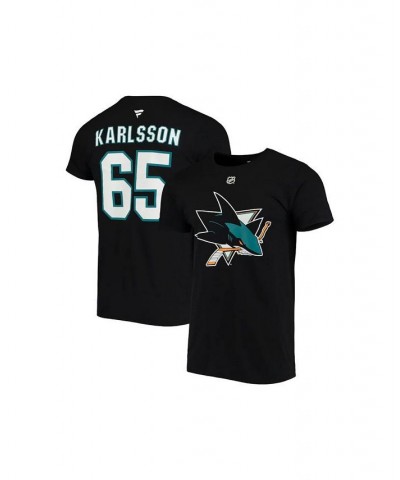 Erik Karlsson San Jose Sharks Men's Authentic Stack Name & Number T-Shirt $17.22 T-Shirts