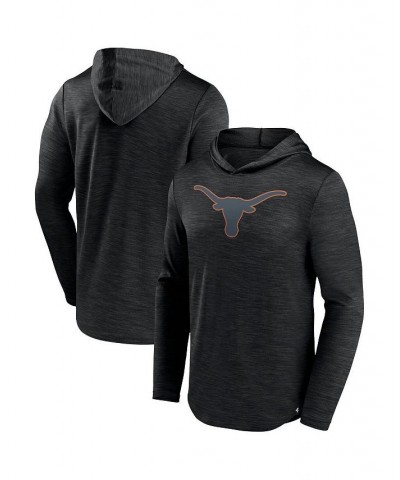 Men's Branded Heather Black Texas Longhorns Transitional Hoodie T-shirt $26.40 T-Shirts