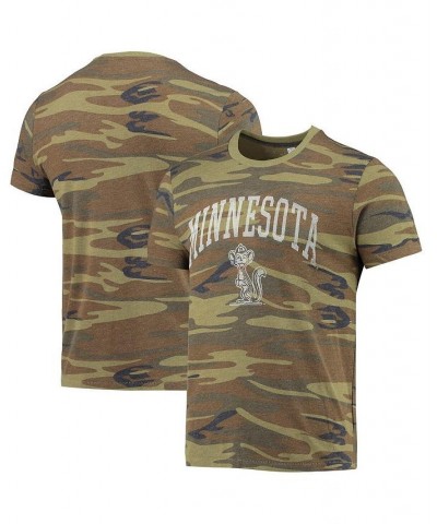 Men's Camo Minnesota Golden Gophers Arch Logo Tri-Blend T-shirt $20.64 T-Shirts