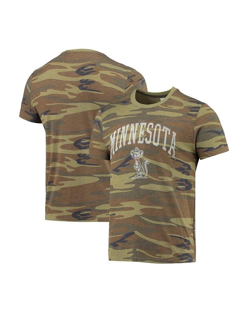 Men's Camo Minnesota Golden Gophers Arch Logo Tri-Blend T-shirt $20.64 T-Shirts