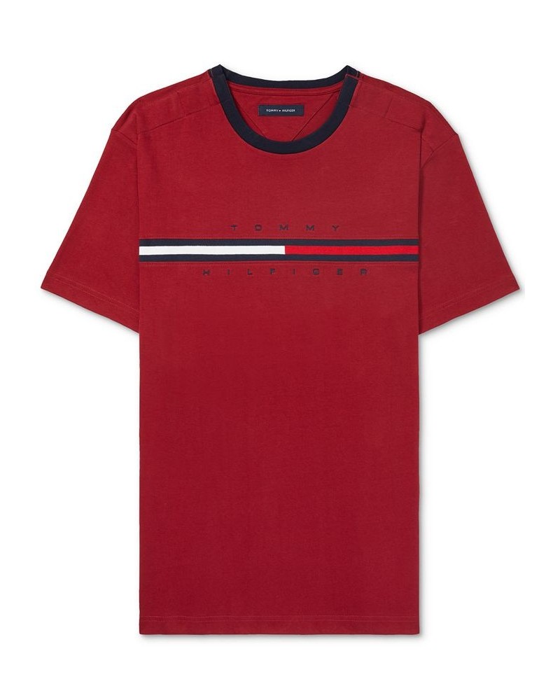 Men's Tino Logo Graphic T-Shirt with Magnetic Closures Red $20.09 T-Shirts