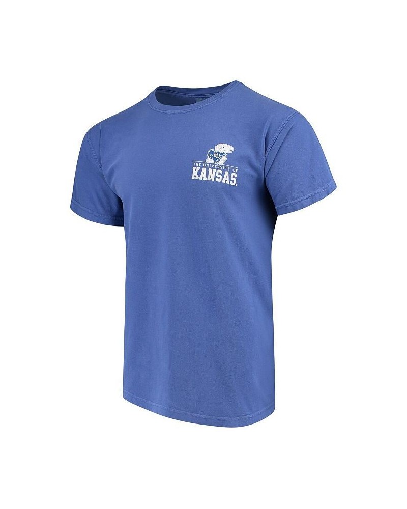 Men's Royal Kansas Jayhawks Comfort Colors Campus Icon T-shirt $18.48 T-Shirts