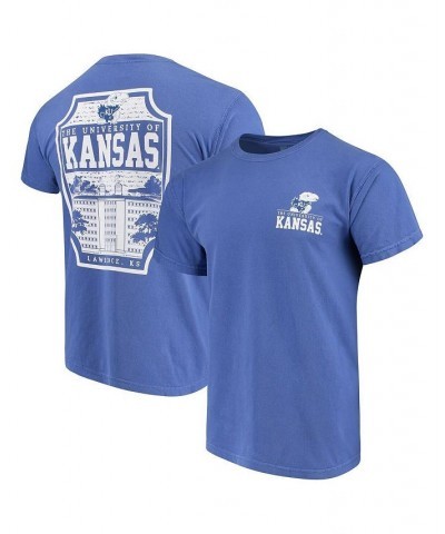 Men's Royal Kansas Jayhawks Comfort Colors Campus Icon T-shirt $18.48 T-Shirts